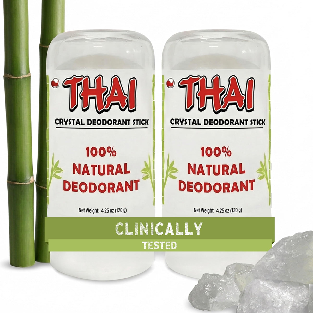 MegaRhino 2-Pack Thai Crystal Deodorant front view