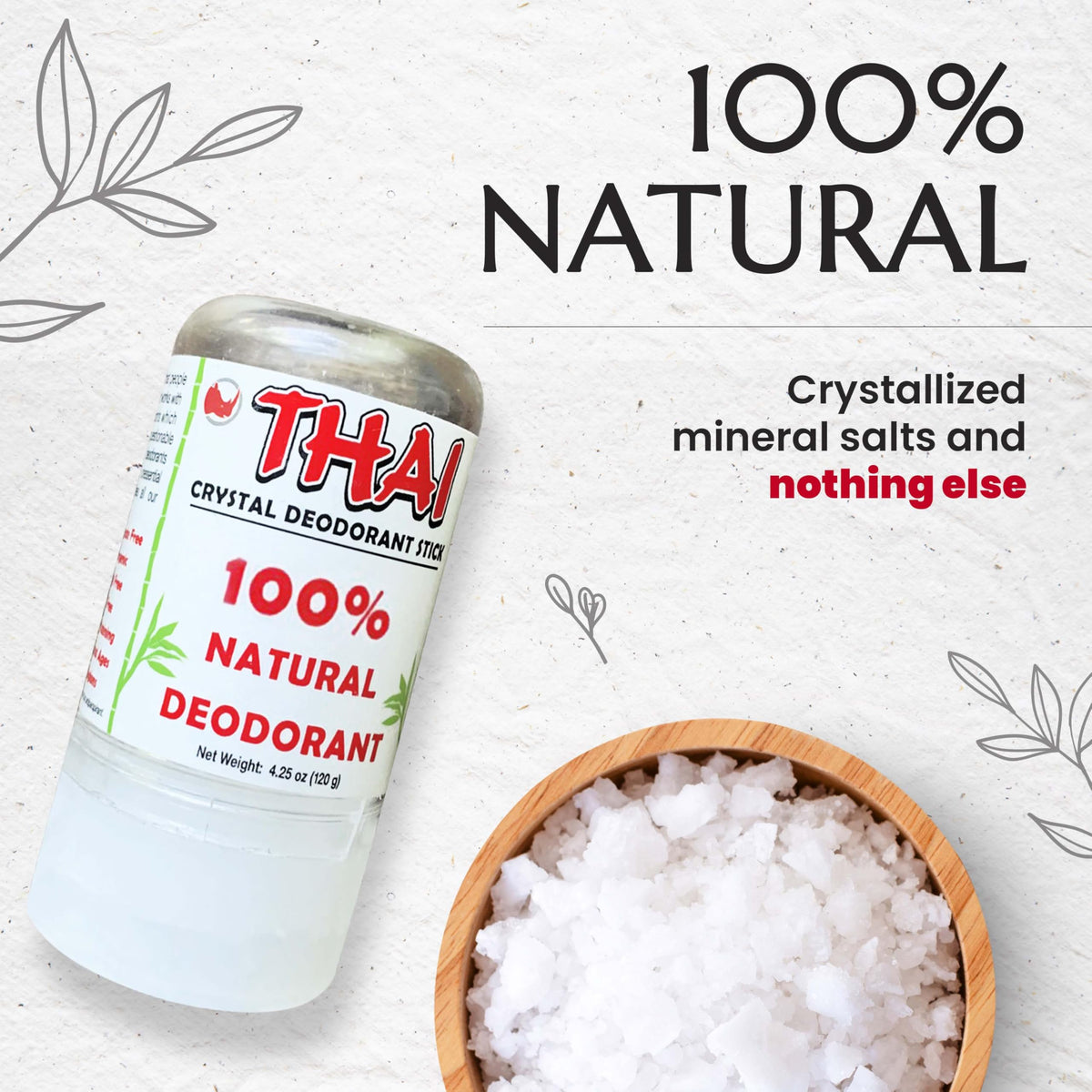 MegaRhino Thai Crystal Deodorant application on skin