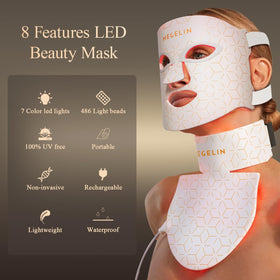 MEGELIN LED Mask showcasing flexible silicone material