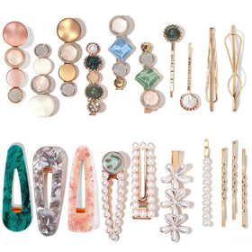 Mehayi 20 PCS hair clips assorted styles front view