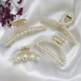 Mehayi Hair Claw Clips displayed on a decorative surface