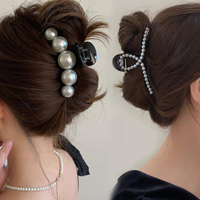 Mehayi hair claw clips displayed on a table