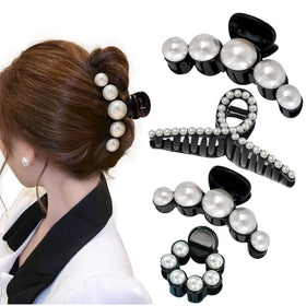 Mehayi hair claw clips on a model's hair