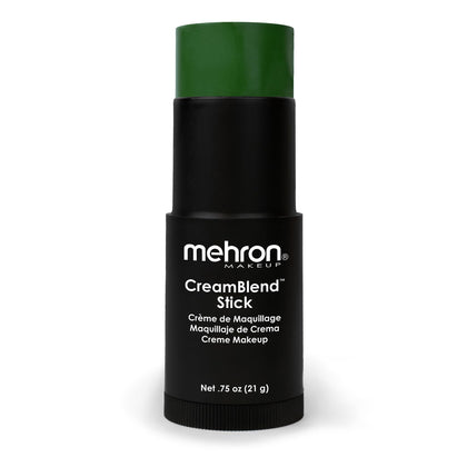 Mehron CreamBlend Stick Makeup Green front view