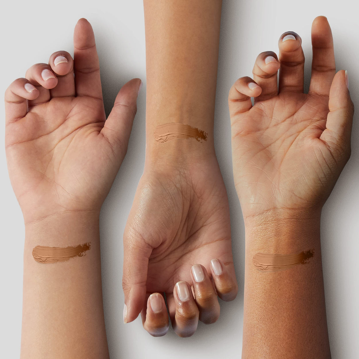 Mehron CreamBlend Stick Medium Dark 2 swatch on hand