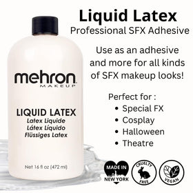 Mehron Liquid Latex application on skin for special effects