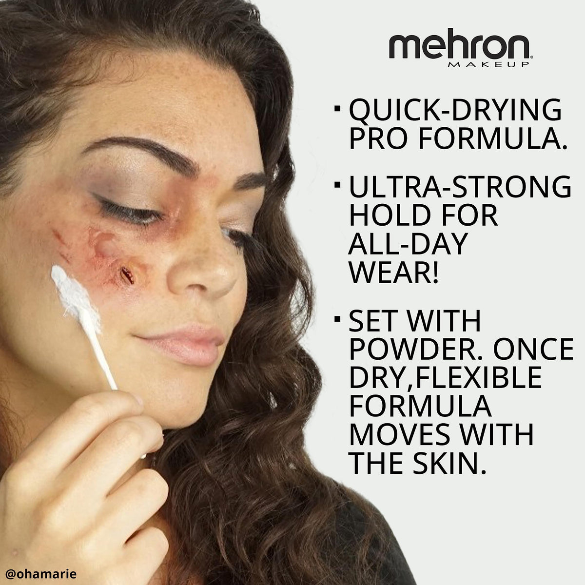Mehron Liquid Latex in use during a Halloween event