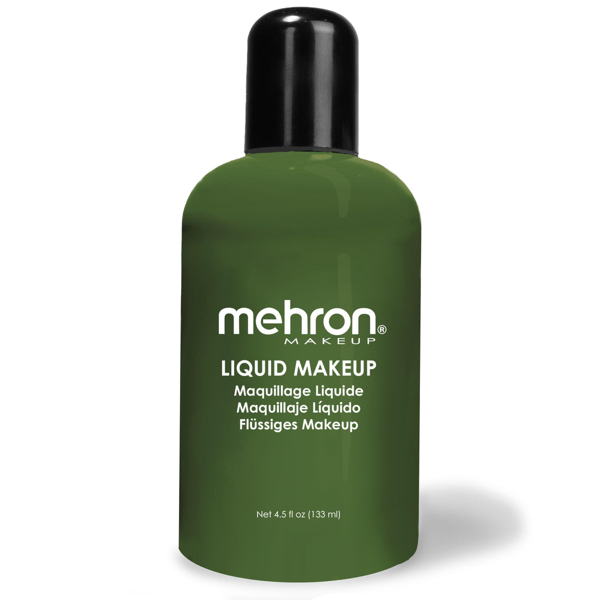 Mehron Liquid Makeup Green 4.5 Fl oz front view