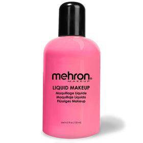 Mehron Liquid Makeup PINK 4.5 Fl oz bottle front view