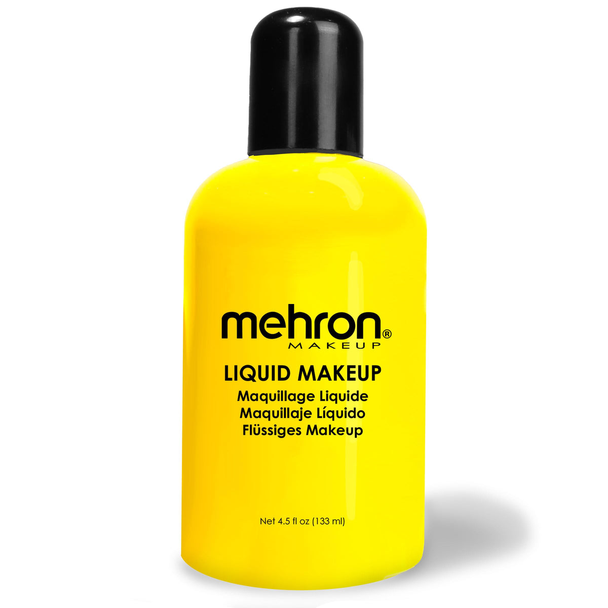 Mehron Liquid Makeup Yellow 4.5 Fl oz front view