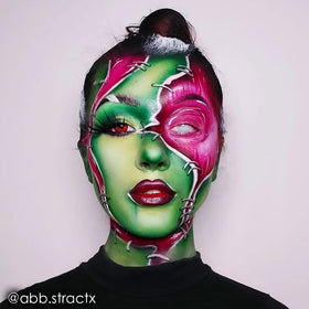 Mehron Makeup Paradise AQ Light Green Face & Body Paint application on skin
