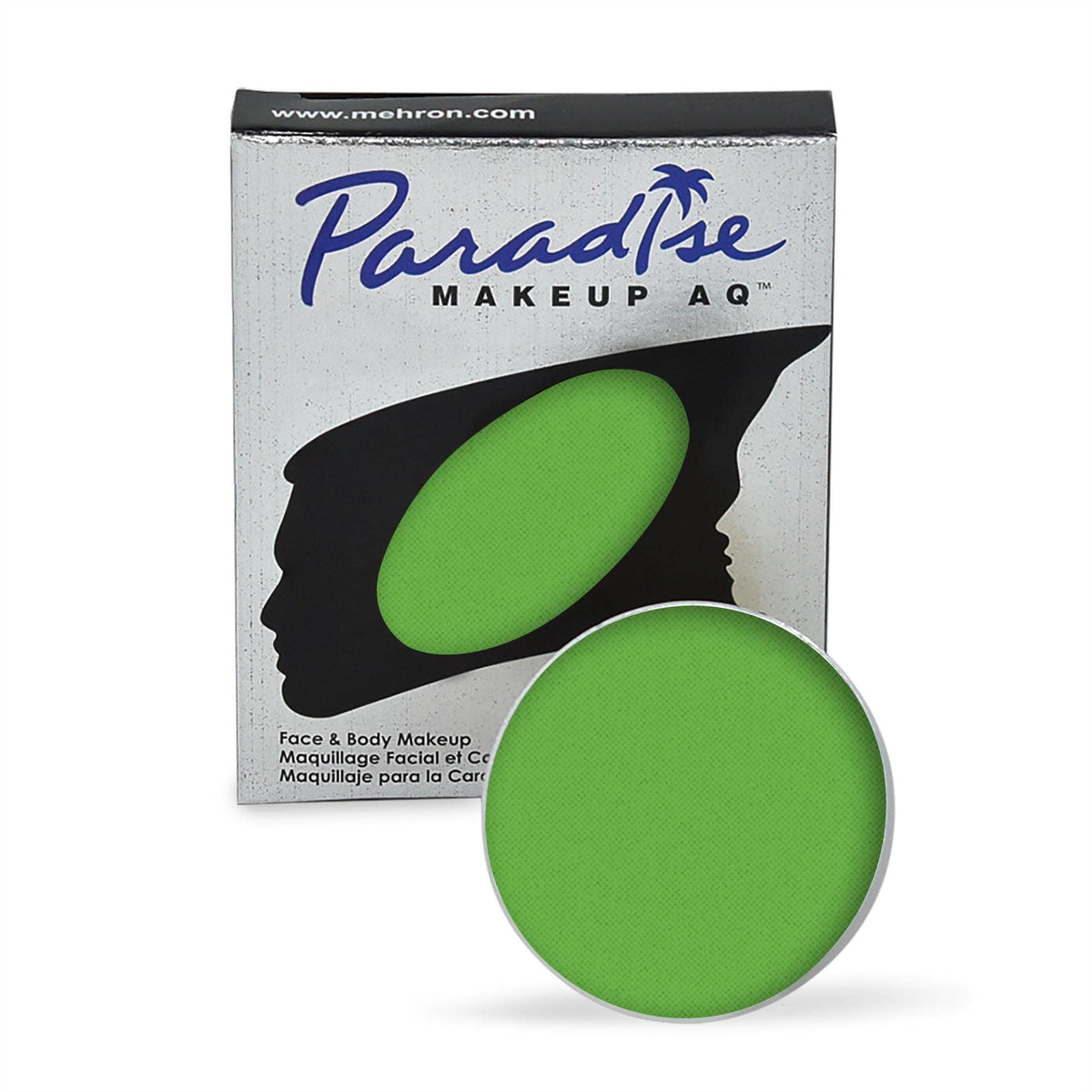 Mehron Makeup Paradise AQ Light Green Face & Body Paint front view