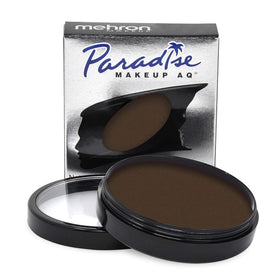 Mehron Paradise AQ Dark Brown Body Paint 1.4 oz front view
