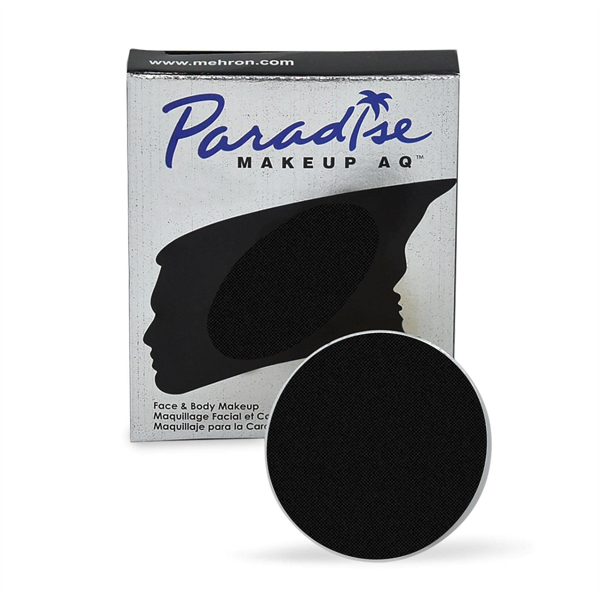 Mehron Paradise Makeup AQ Black Refill 7ml front view