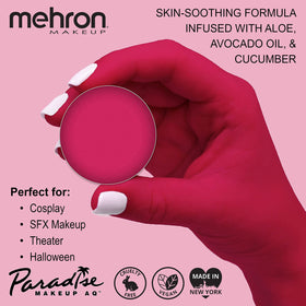 Mehron Paradise Makeup AQ Dark Pink 7ml back view