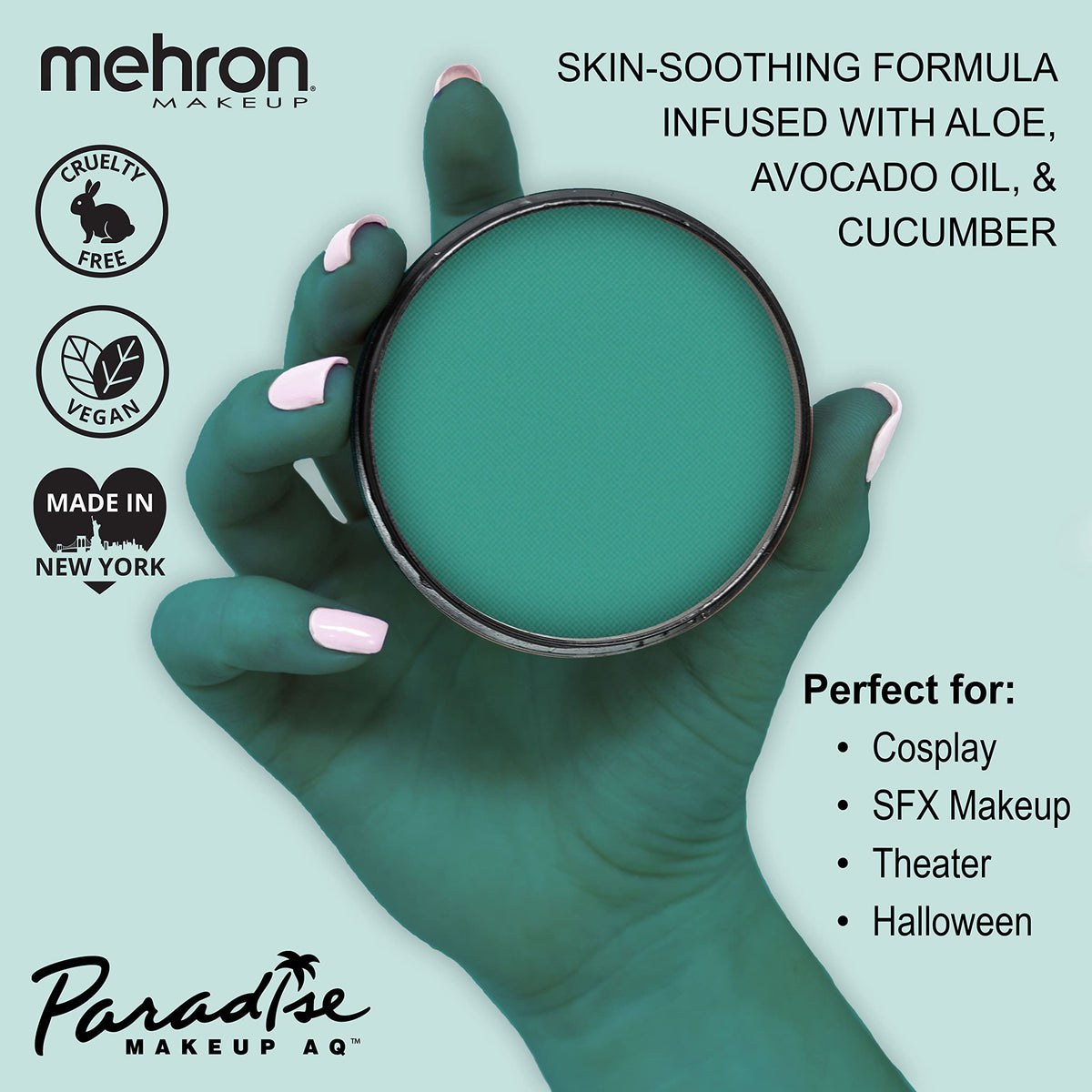Mehron Paradise Makeup AQ Deep Sea Body Paint packaging