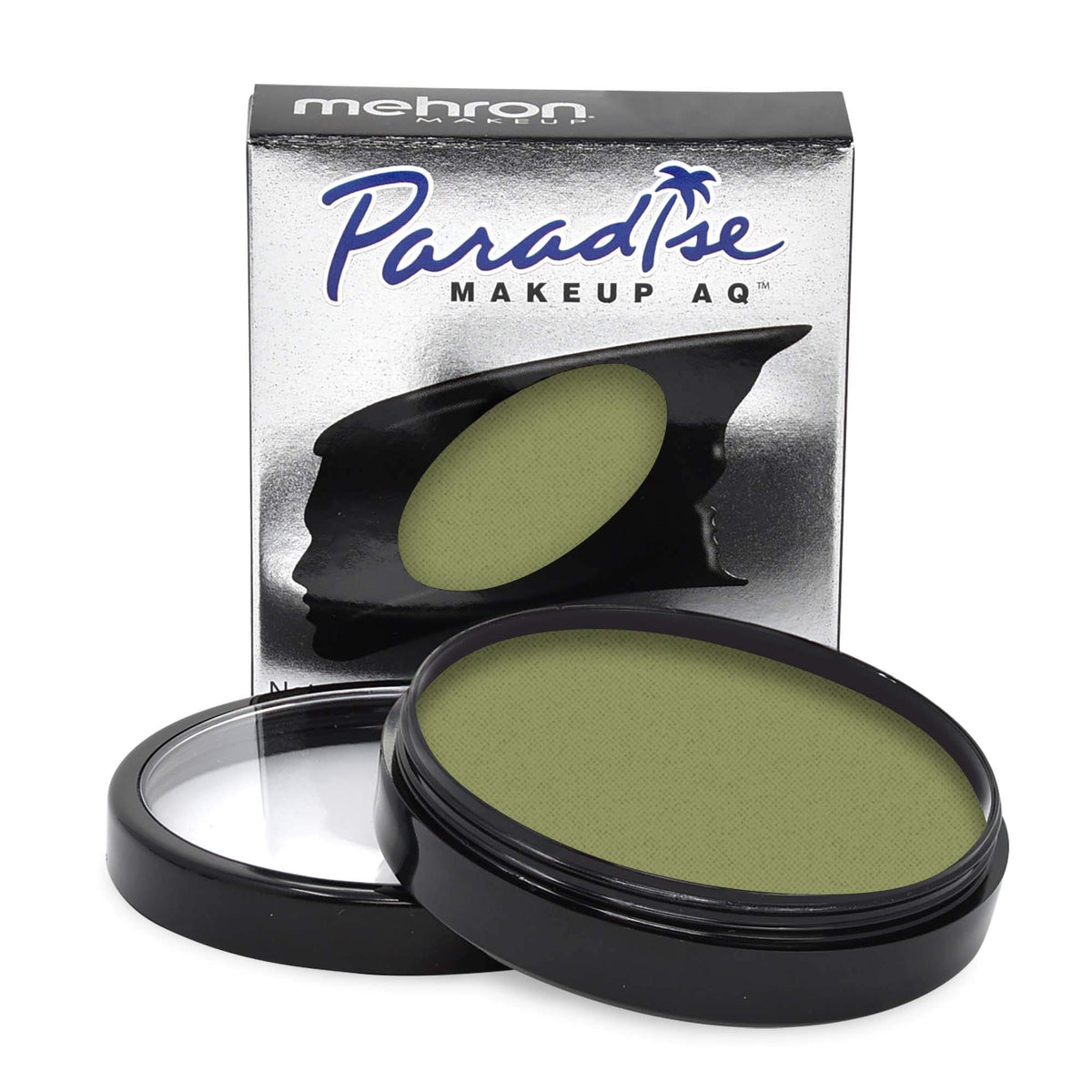 Mehron Paradise Makeup AQ Face & Body Paint 1.4 oz Olive front view