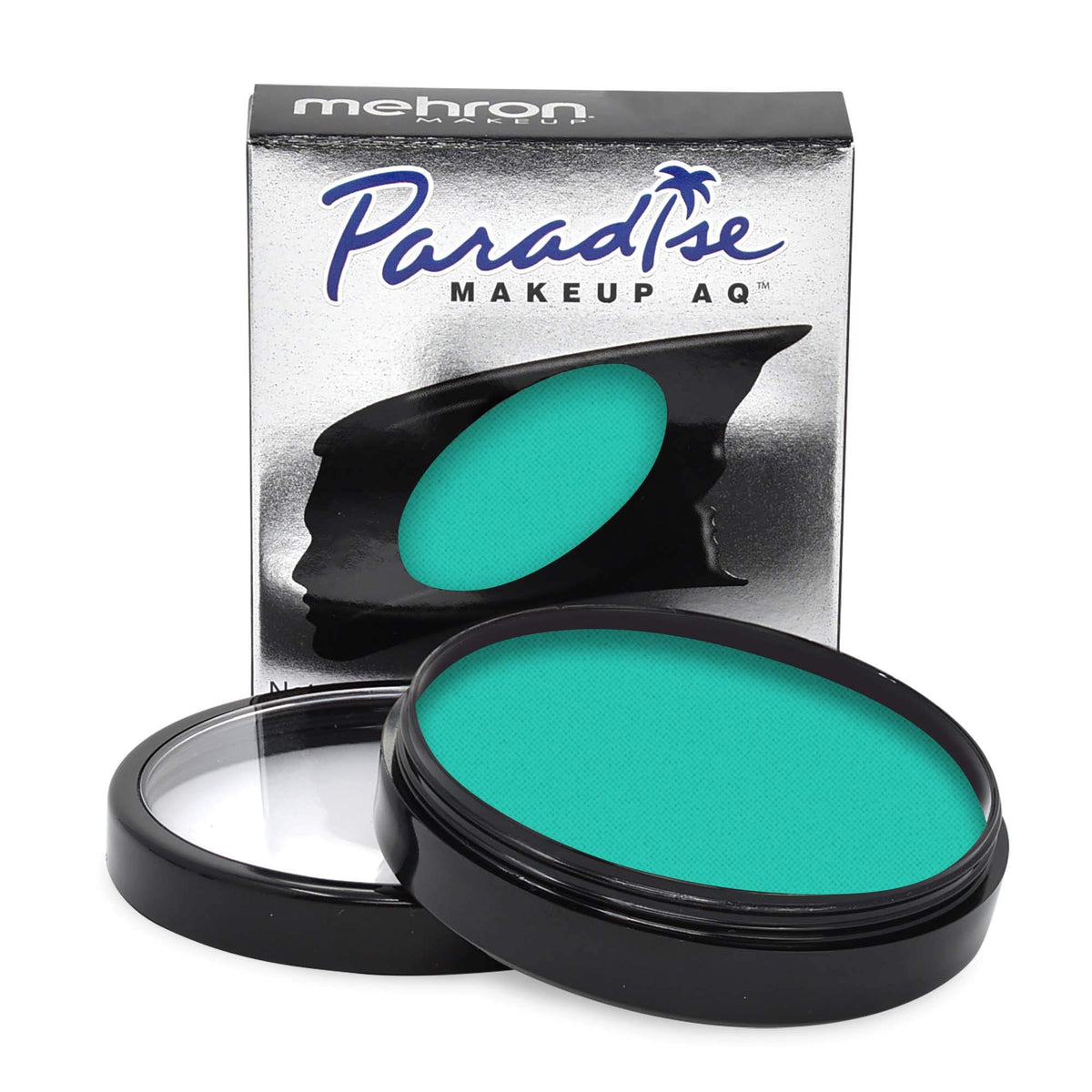 Mehron Paradise Makeup AQ Pro Size Teal 1.4 oz front view