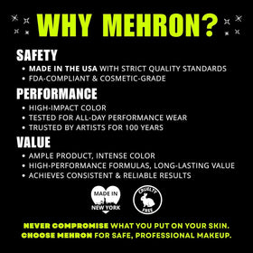Mehron StarBlend Cake Body Paint 2 oz White packaging