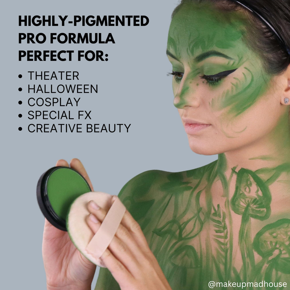 Mehron StarBlend PINK in use during a Halloween event