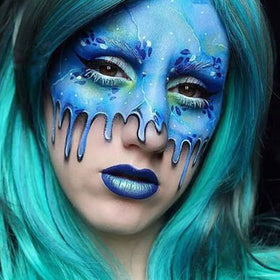 MEICOLY Blue Face Body Paint Stick in hand