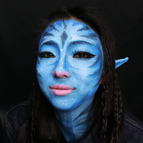 MEICOLY Blue Face Body Paint Stick side view