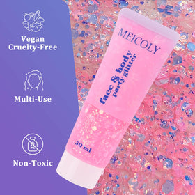 MEICOLY Chameleon Body Glitter showing packaging details