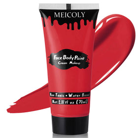 MEICOLY Devil Red Face Body Paint 2.37Oz tube front view