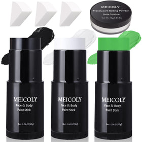 MEICOLY Face Body Paint Set with three colours and sponges