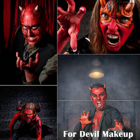 MEICOLY Face Body Paint Stick Set applied for a sporting event