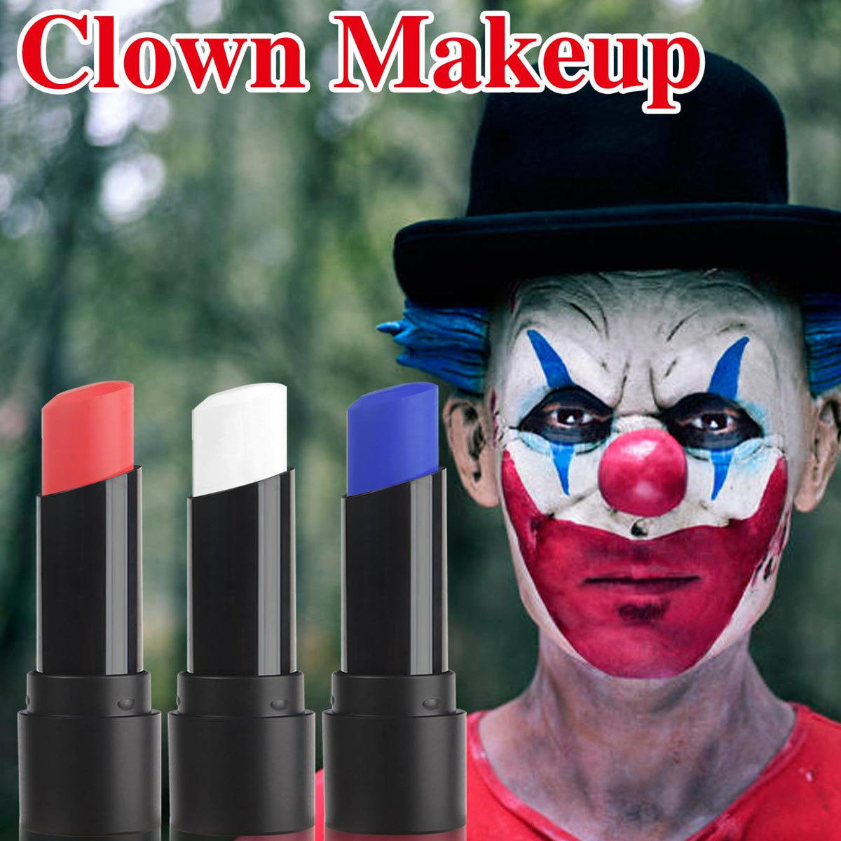 MEICOLY Face Body Paint Stick Set in use at a Halloween event