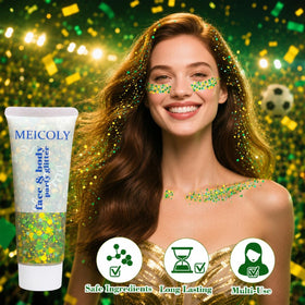 MEICOLY glitter on face for a party