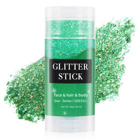 MEICOLY Green Face Body Glitter Stick front view