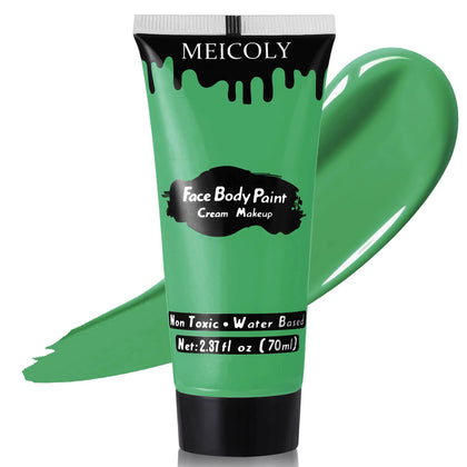 MEICOLY Green Face Body Paint tube front view