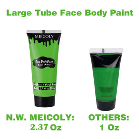 MEICOLY Light Green Body Paint application on skin