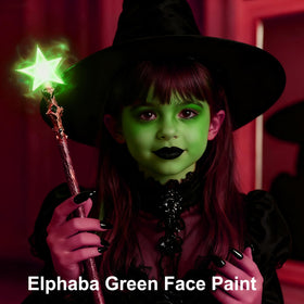 MEICOLY Light Green Body Paint on a festive makeup setup