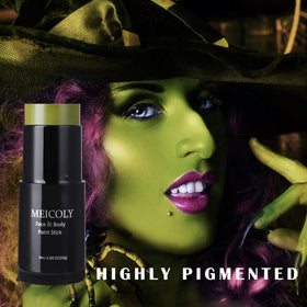 MEICOLY Light Green Face Body Paint Stick in hand