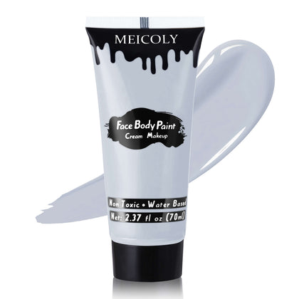 MEICOLY Light Grey Cream Face Body Paint tube front view