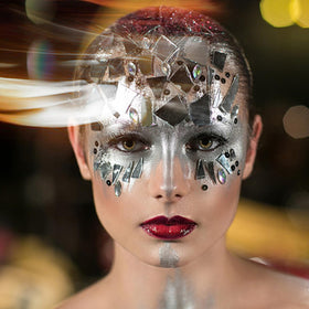 MEICOLY Metallic Silver Face Body Paint packaging details