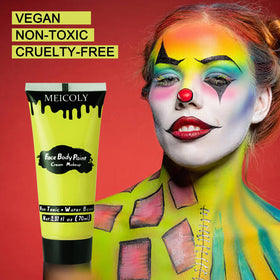 MEICOLY Ogre Green Face Body Paint with Halloween makeup