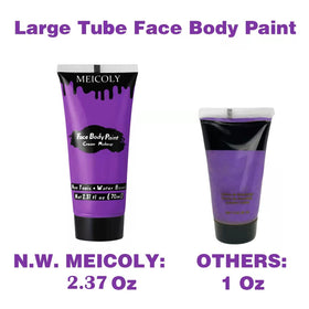 MEICOLY Purple Cream Body Paint application on skin