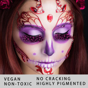 MEICOLY Purple Cream Body Paint in artistic design