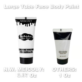 MEICOLY White Cream Face Body Paint application on face