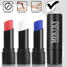 MEICOLY white face paint stick close-up