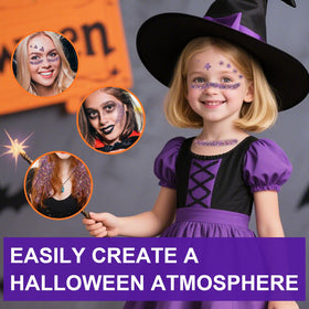 Meilury Halloween Body Glitter Stick with packaging on a flat surface