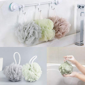 Meirrnyyu bath loofah sponge in use during a shower