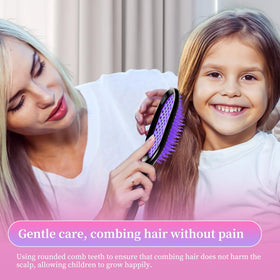 Mejglrc Detangling Brush Set in a stylish bag for travel