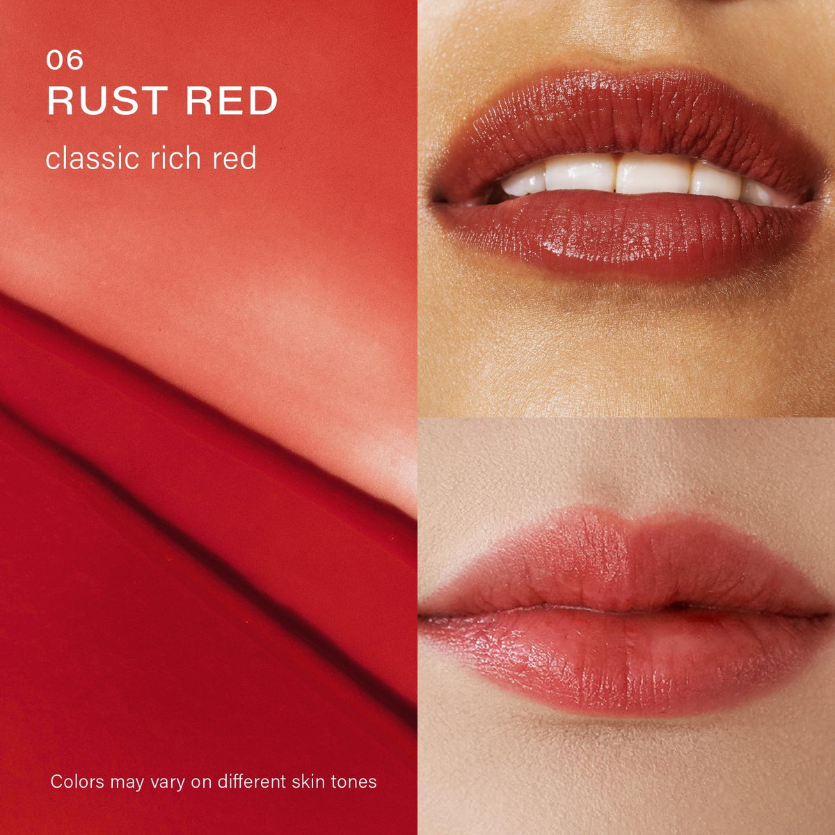 Melixir Vegan Lip Butter #06 Rust Red close-up of product