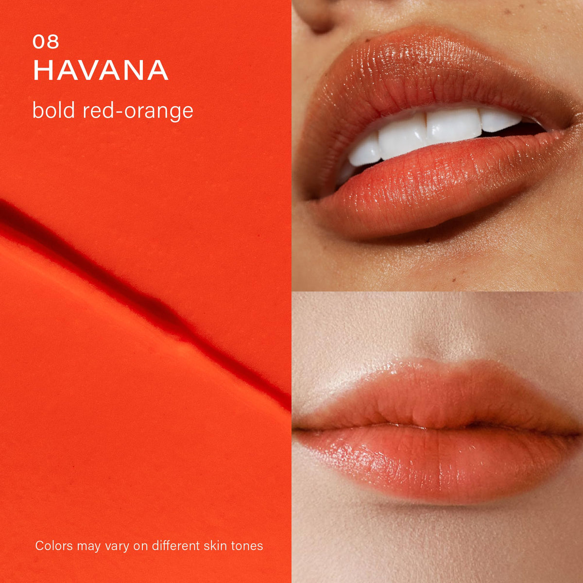 Melixir Vegan Lip Butter #08 Havana swatch on lips