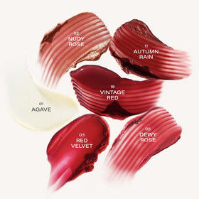 Melixir Vegan Lip Butter #12 Caramel beside other Melixir products